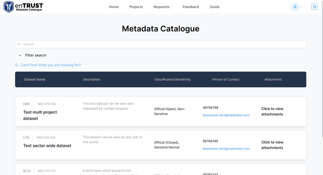 Entrust Status enTRUST | Share anonymised data securely